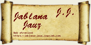Jablana Jauz vizit kartica